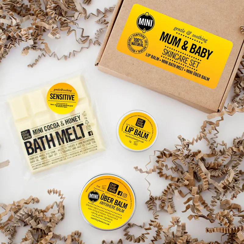 Our Tiny Bees Mini Mum & Baby Skincare Gift Set 2