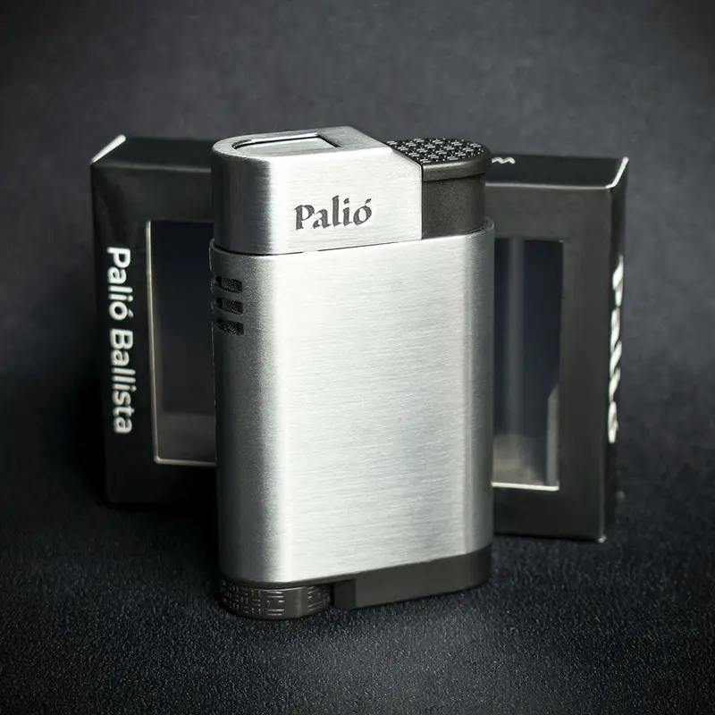 Palio Ballista Single Jet Cigar Lighter - Silver 1