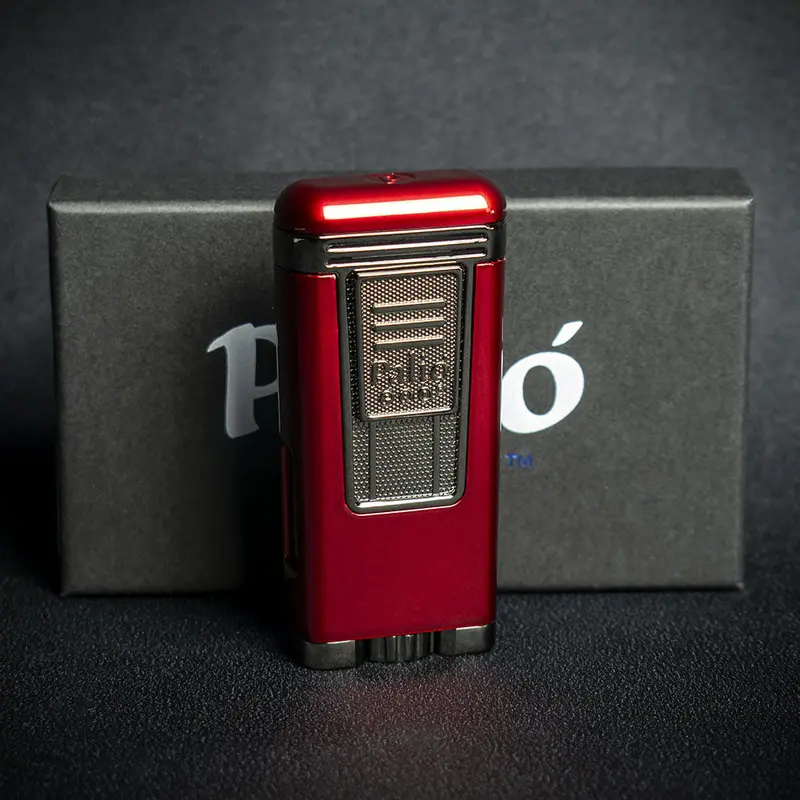 Palio Polaris Triple Flame Cigar Lighter - Red 1