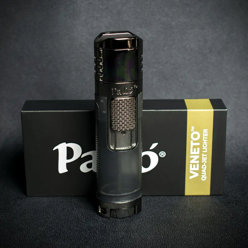 Palio Veneto Quad Flame Cigar Lighter - Black 1