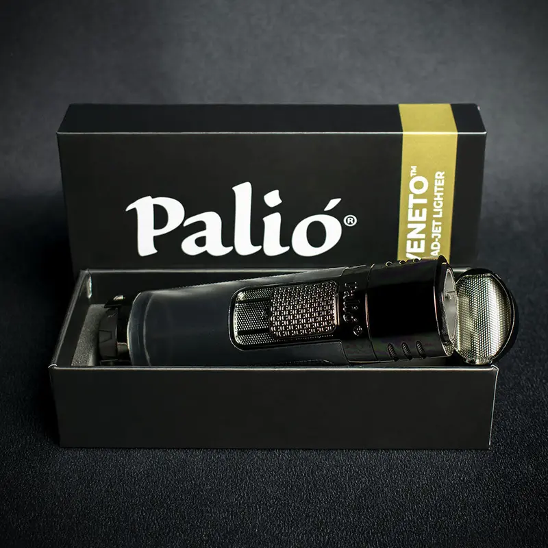 Palio Veneto Quad Flame Cigar Lighter - Black 2