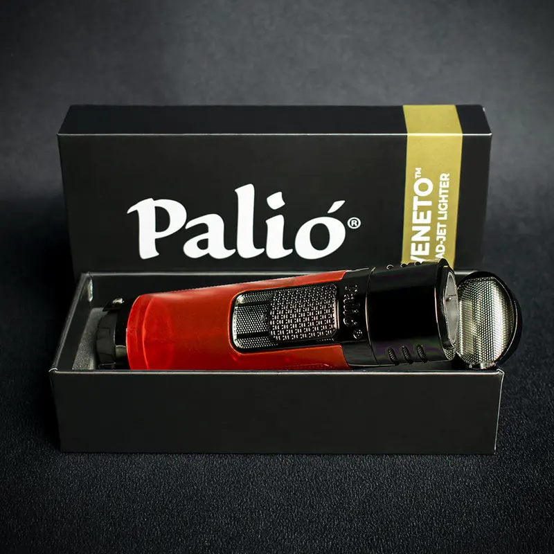 Palio Veneto Quad Flame Cigar Lighter - Red 2