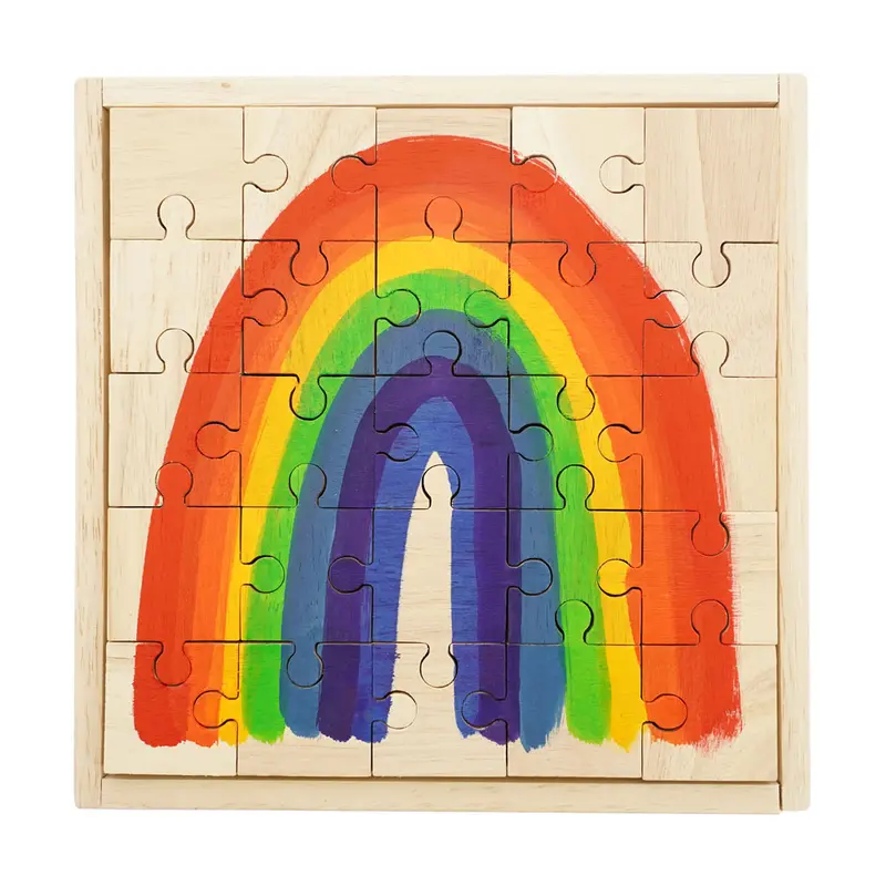 Papoose Toys Bright Rainbow Jigsaw Puzzle - 25 Pieces 1