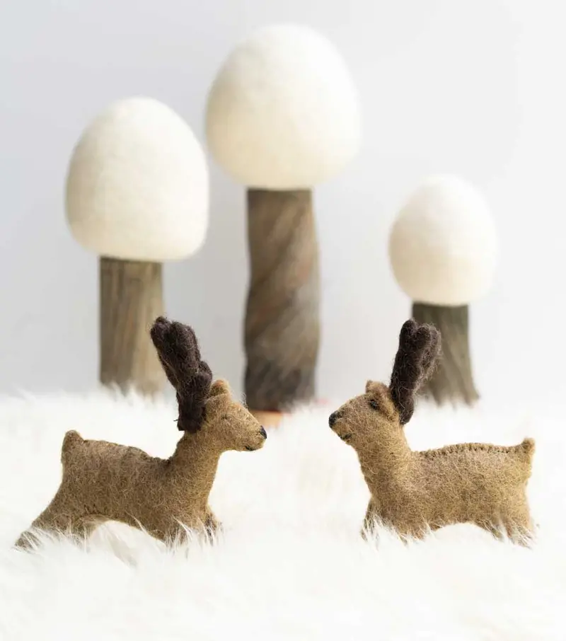 Papoose Toys Felt Reindeer 2