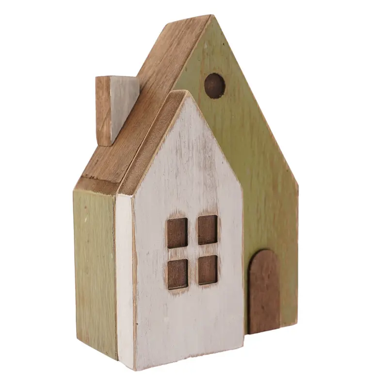 Papoose Toys Green Wooden Cottage 1