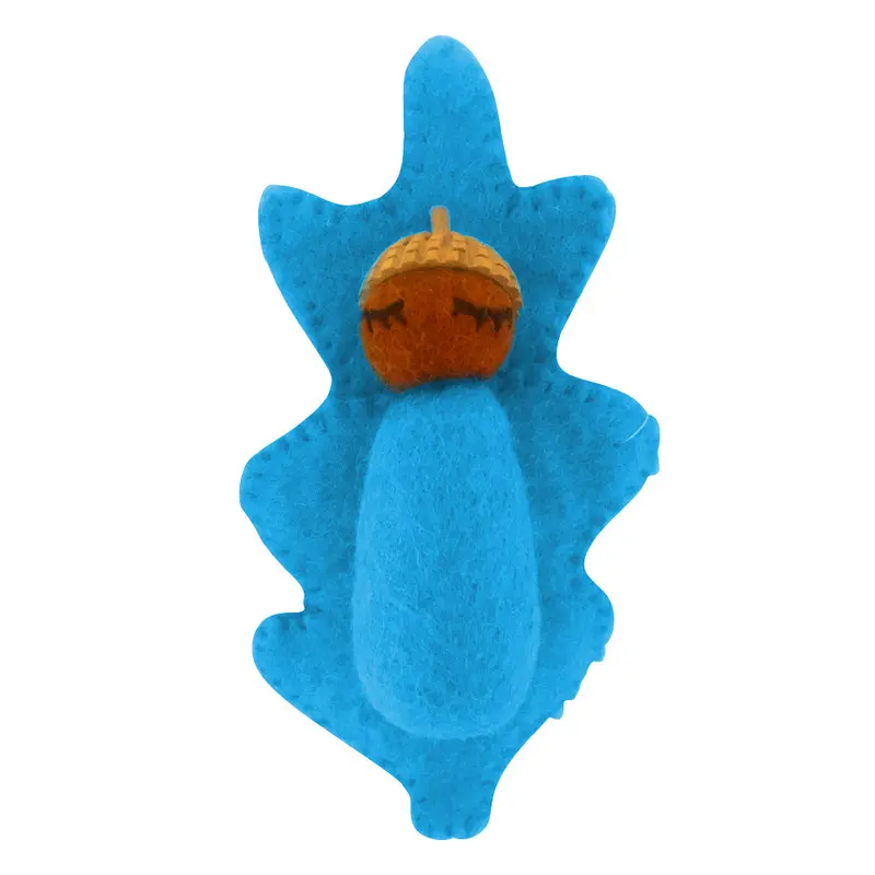 Papoose Toys Rainbow Acorn Baby - Light Blue 1