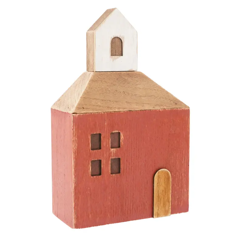 Papoose Toys Red Wooden Chapel 1