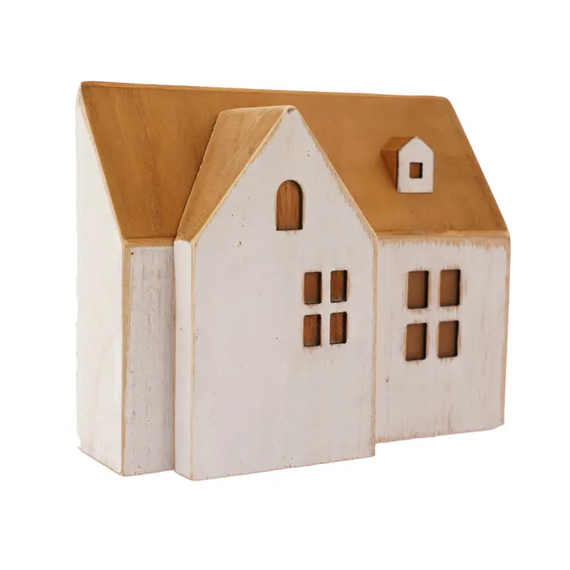 Papoose Toys White Wooden Bungalow 1