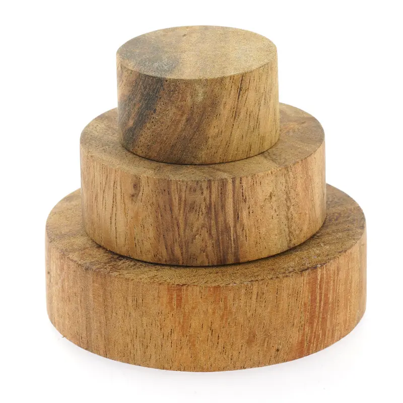 Papoose Toys Wooden Discs Set - Natural 1