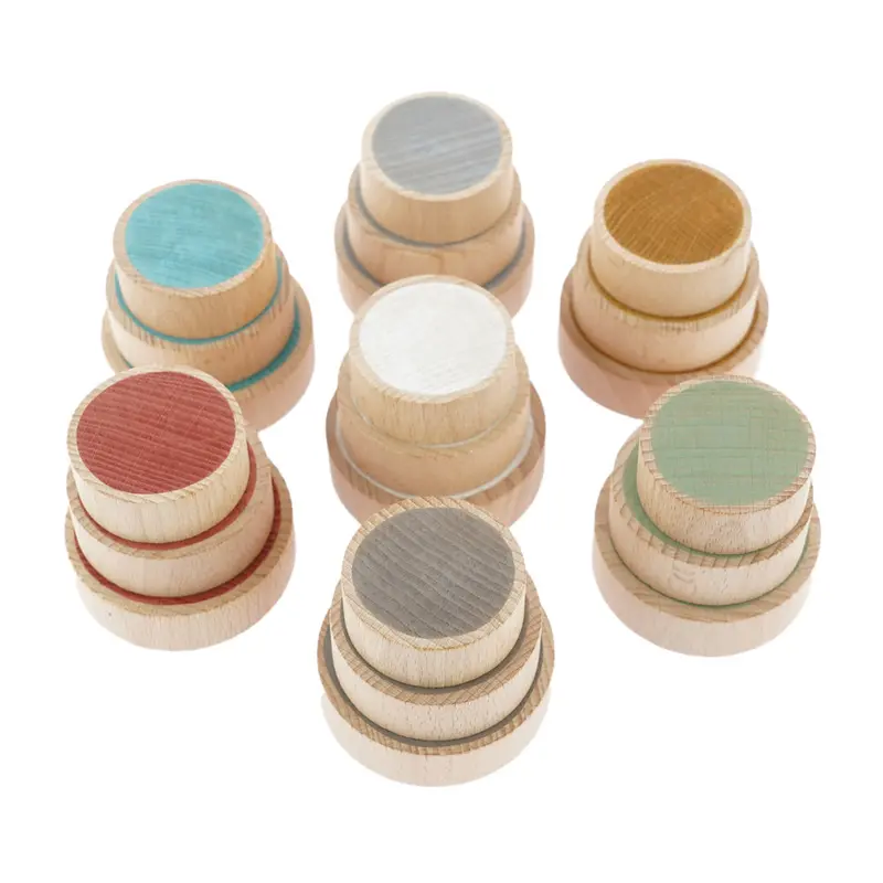 Papoose Toys Wooden Earth Coins 2