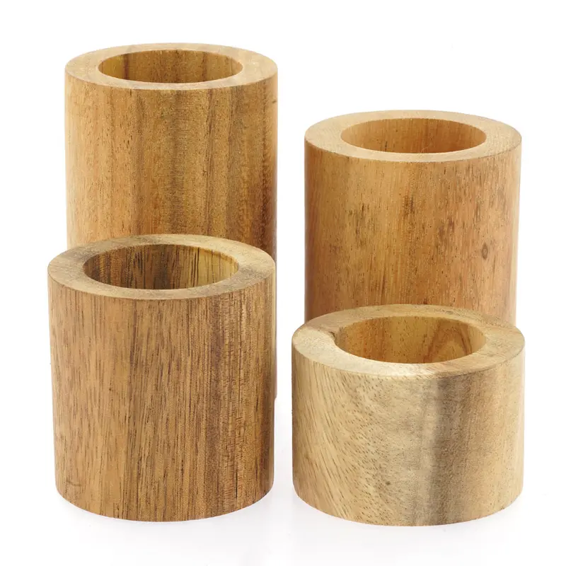 Papoose Toys Wooden Stacking Tubes 1