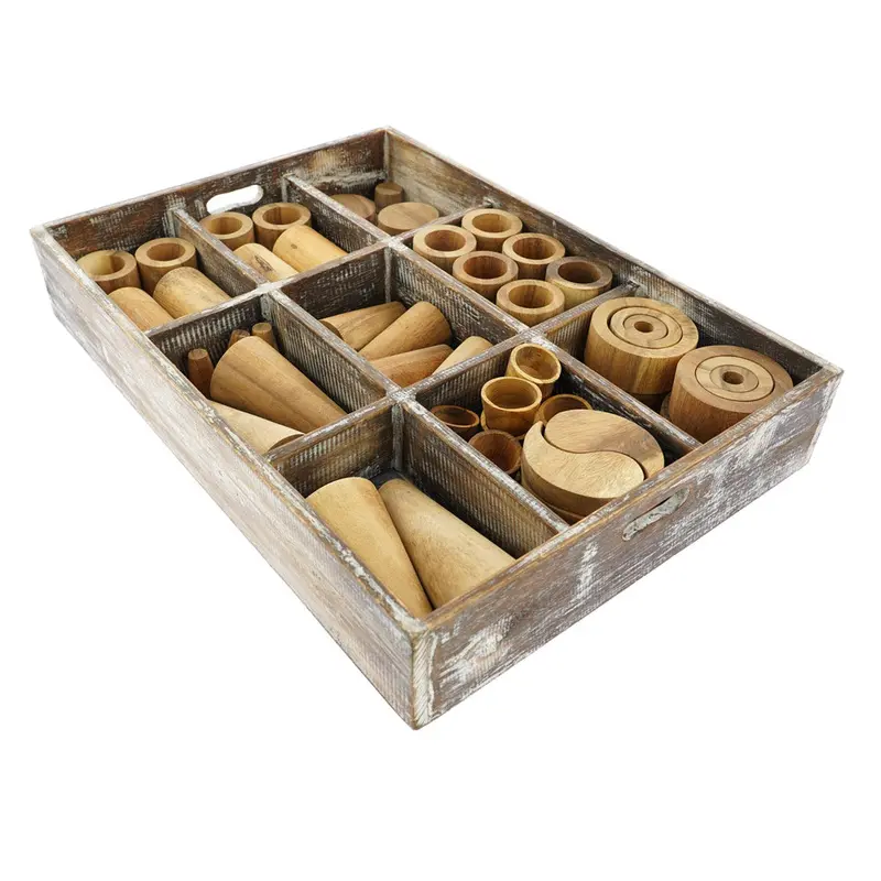 Papoose Toys Wooden Tinker Tray School Set 1