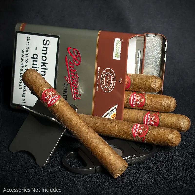 Partagas Capitols Linea Retro Cuban Cigars - Tin Of 5 2