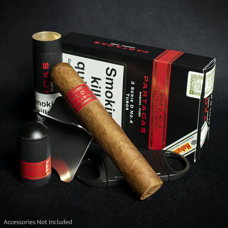 Partagas Serie D No.4 Tubos Cuban Cigars - 3 Pack 1