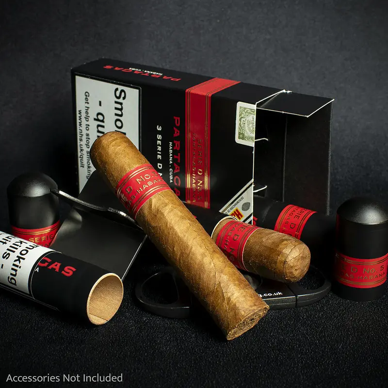 Partagas Serie D No.5 Tubos Cuban Cigars - 3 Pack 1