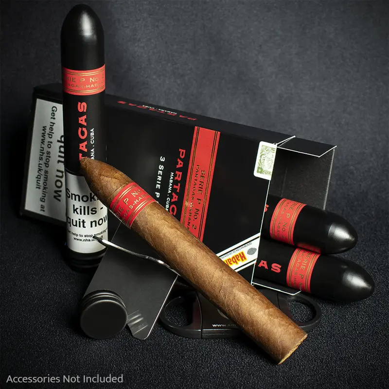 Partagas Serie P No.2 Tubos Cuban Cigars - Pack Of 3 1