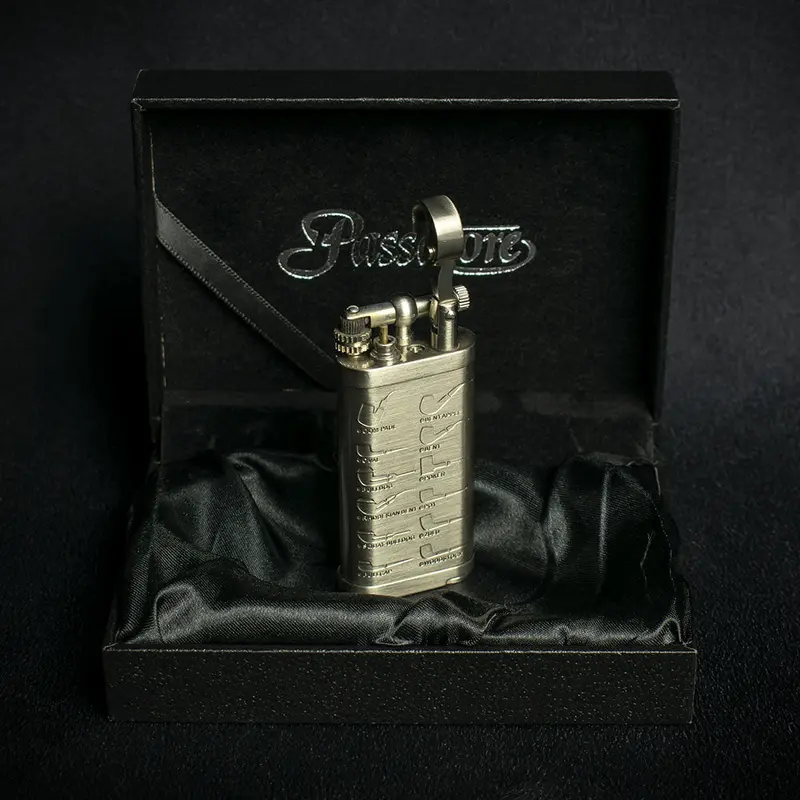 Passatore Leonard Pipe Lighter - Nickel Satin 2