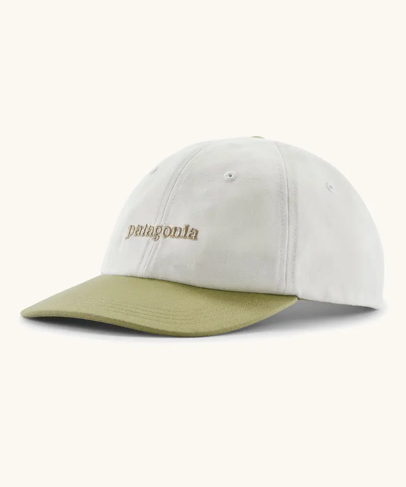 Patagonia Adult Fitz Roy Icon Trad Cap - Birch White / Gumtree Green 1