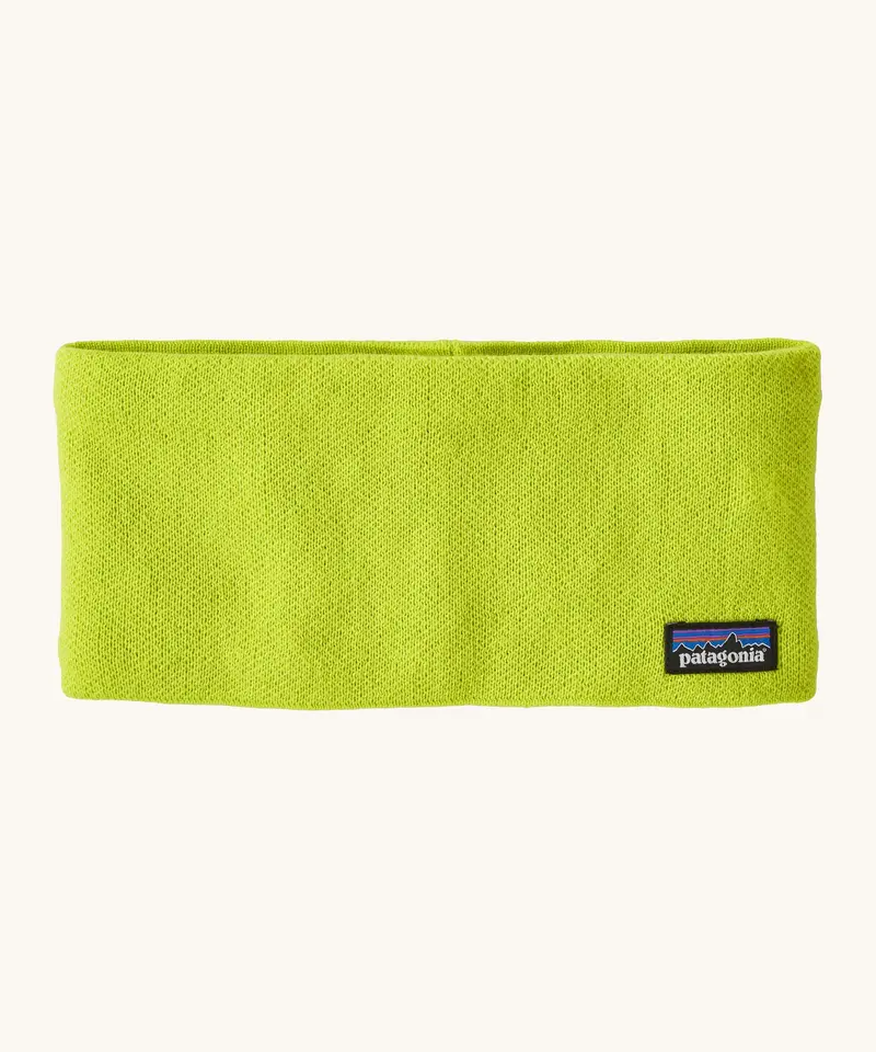 Patagonia Adult Powder Town Headband - Phosphorus Green 1