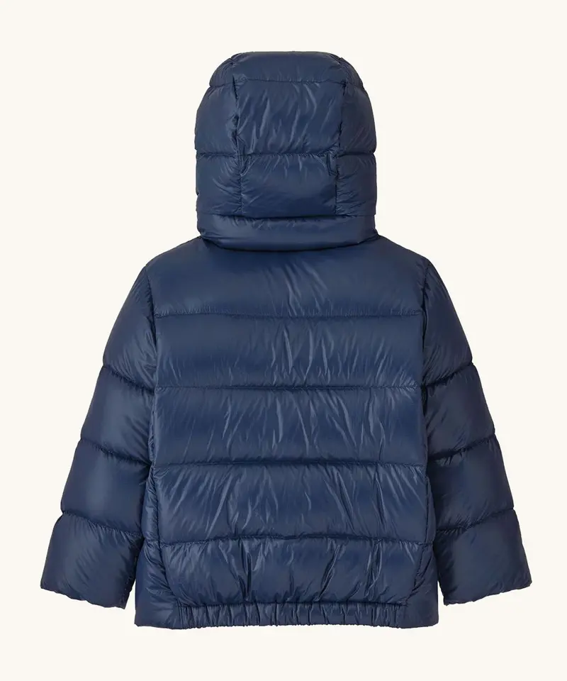 Patagonia Baby Hi-Loft Down Sweater Hoody Vessel Blue 2