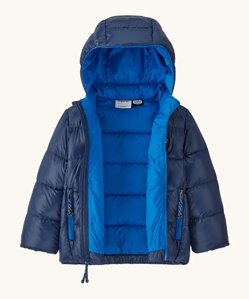 Patagonia Baby Hi-Loft Down Sweater Hoody Vessel Blue 3