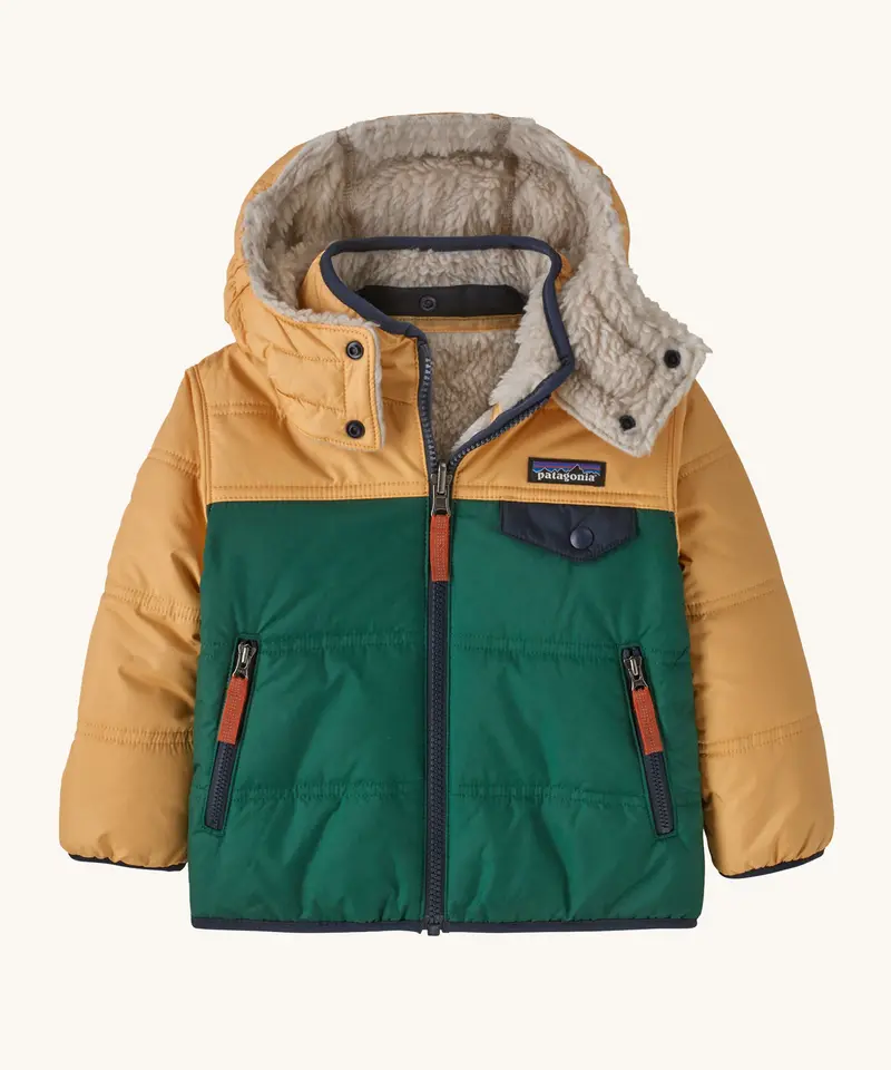 Patagonia Baby Reversible Tribbles Hoody - Conifer Green 2