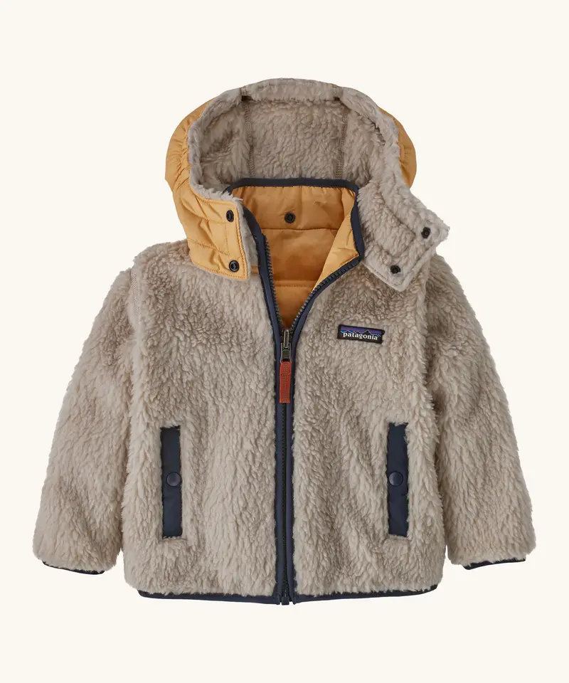 Patagonia Baby Reversible Tribbles Hoody - Conifer Green 3