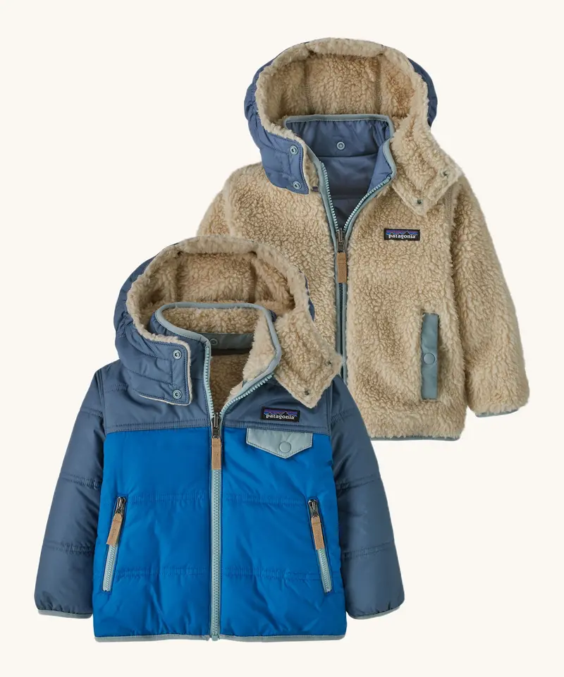 Patagonia Baby Reversible Tribbles Hoody - Endless Blue 1