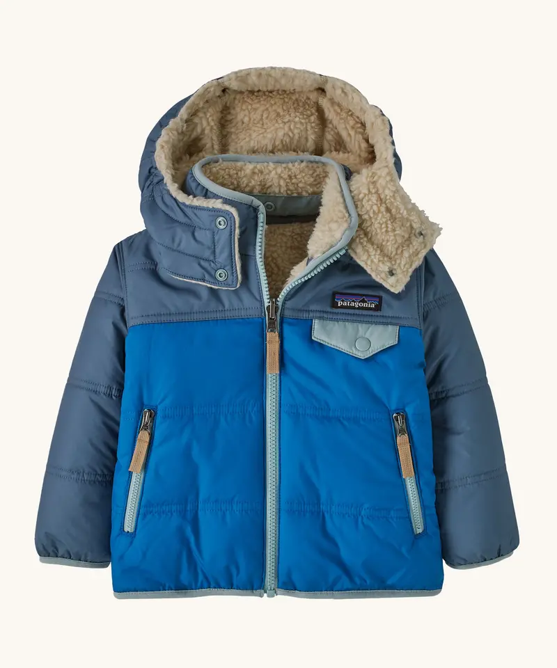 Patagonia Baby Reversible Tribbles Hoody - Endless Blue 2