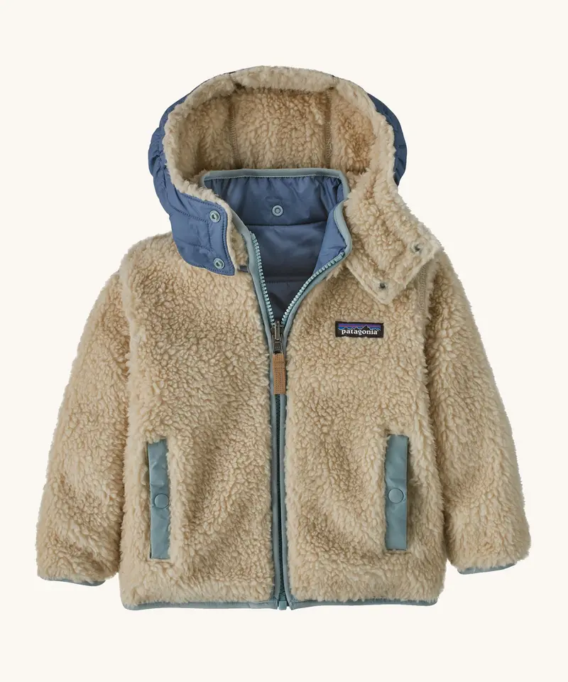 Patagonia Baby Reversible Tribbles Hoody - Endless Blue 3