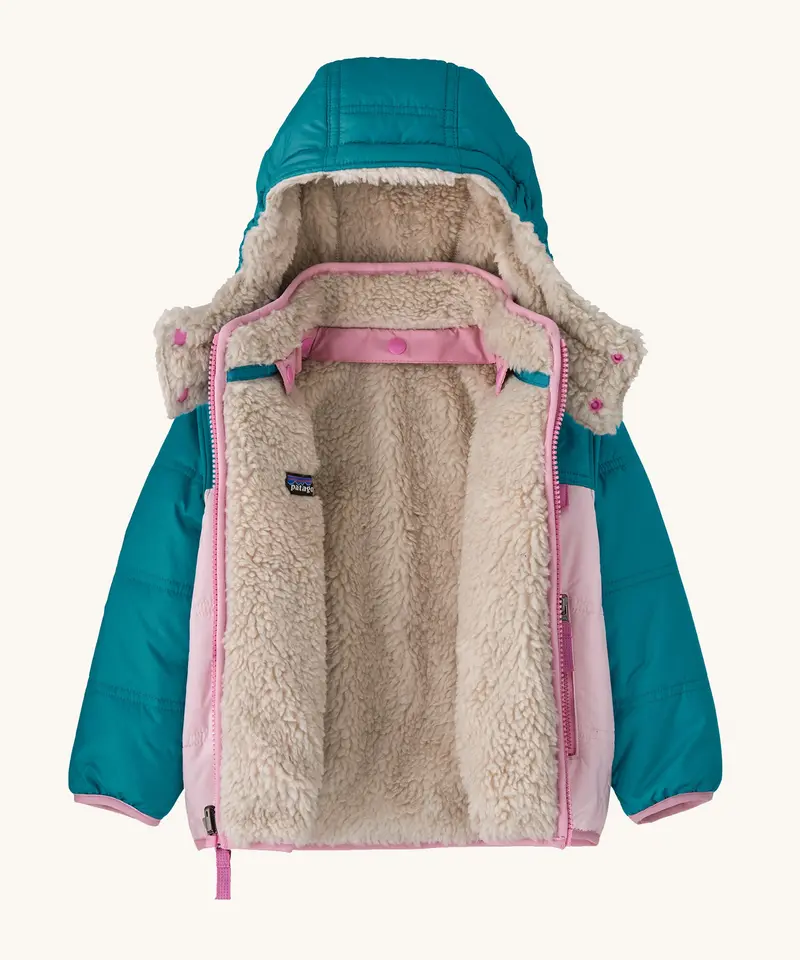 Patagonia Baby Reversible Tribbles Hoody - Endless Blue 4