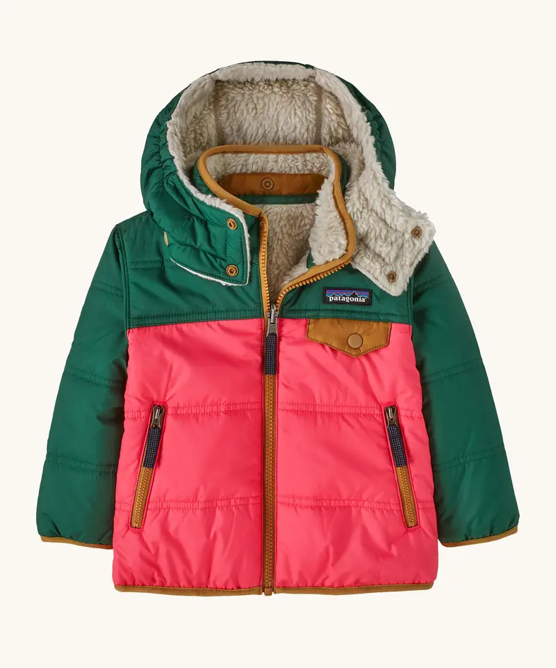 Patagonia Baby Reversible Tribbles Hoody - Sierra Pink 2