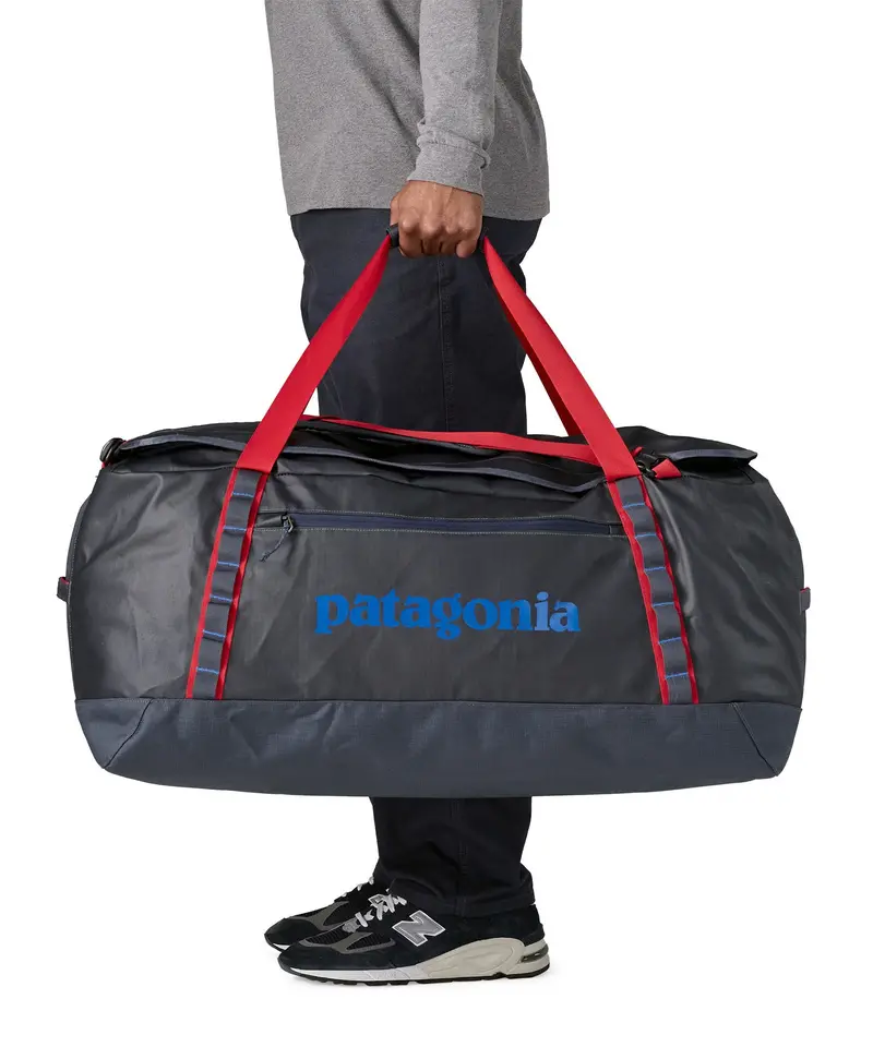 Patagonia Black Hole Duffel 100L - Smolder Blue / Amanita Red 2