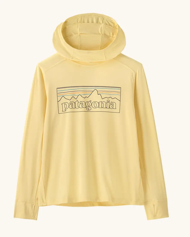 Patagonia Kids' Capilene® Silkweight Hoody - Buttercup Yellow 1