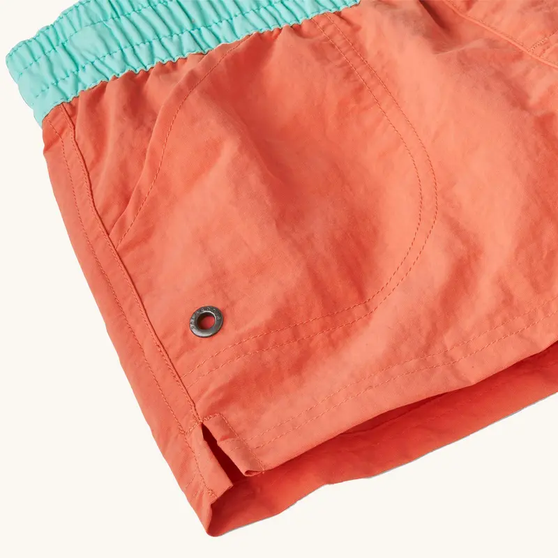 Patagonia Kids Costa Rica Baggies Shorts - Swallowtail Geo / Eddy Blue 2
