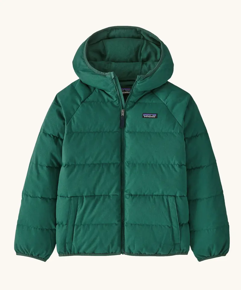 Patagonia Kids Cotton Quilted Down Jacket Conifer Green 1