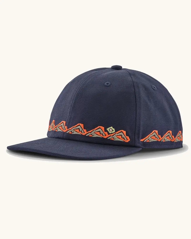 Patagonia Kids' Funhoggers® Hat - Trailcheck / New Navy 1