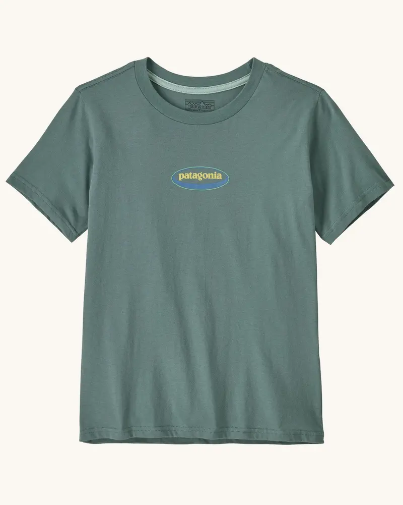 Patagonia Kids Graphic T-Shirt - '95 Tropiclimb / Blue Sage 2
