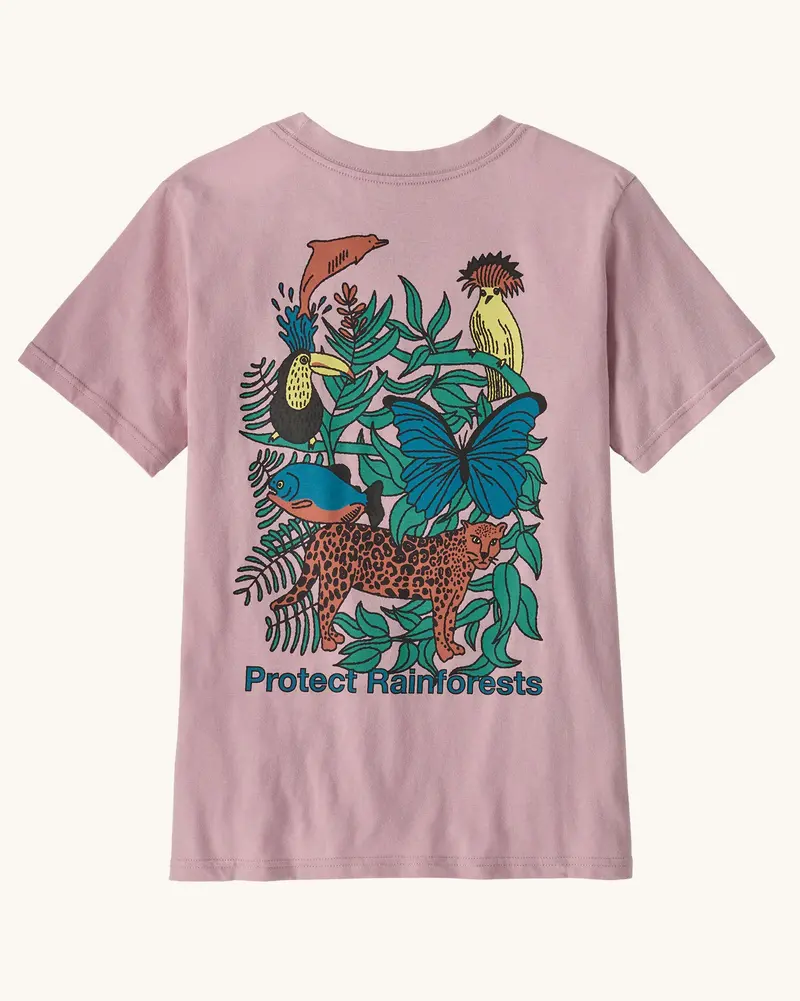 Patagonia Kids Graphic T-Shirt - Protect Rainforests / Quiet Violet 1