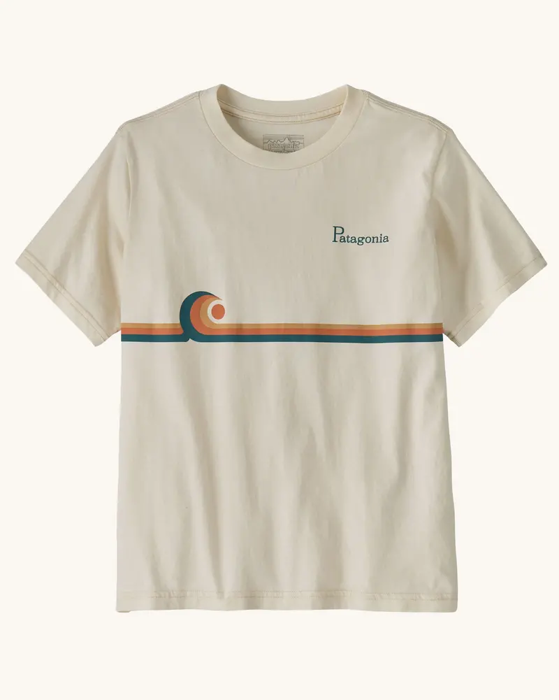 Patagonia Kids Graphic T-Shirt - Swelldrifter / Undyed Natural 1