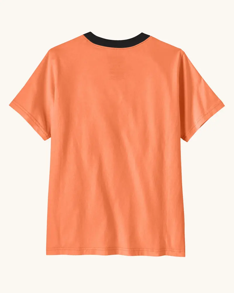 Patagonia Kids Graphic T-Shirt - Tidal Threads / Peach Sherbet 2