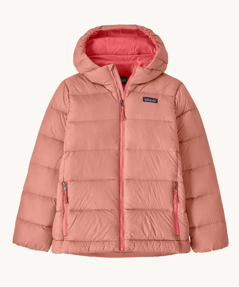 Patagonia Kids Hi-Loft Down Sweater Hoody Jacket - Moment Pink 1