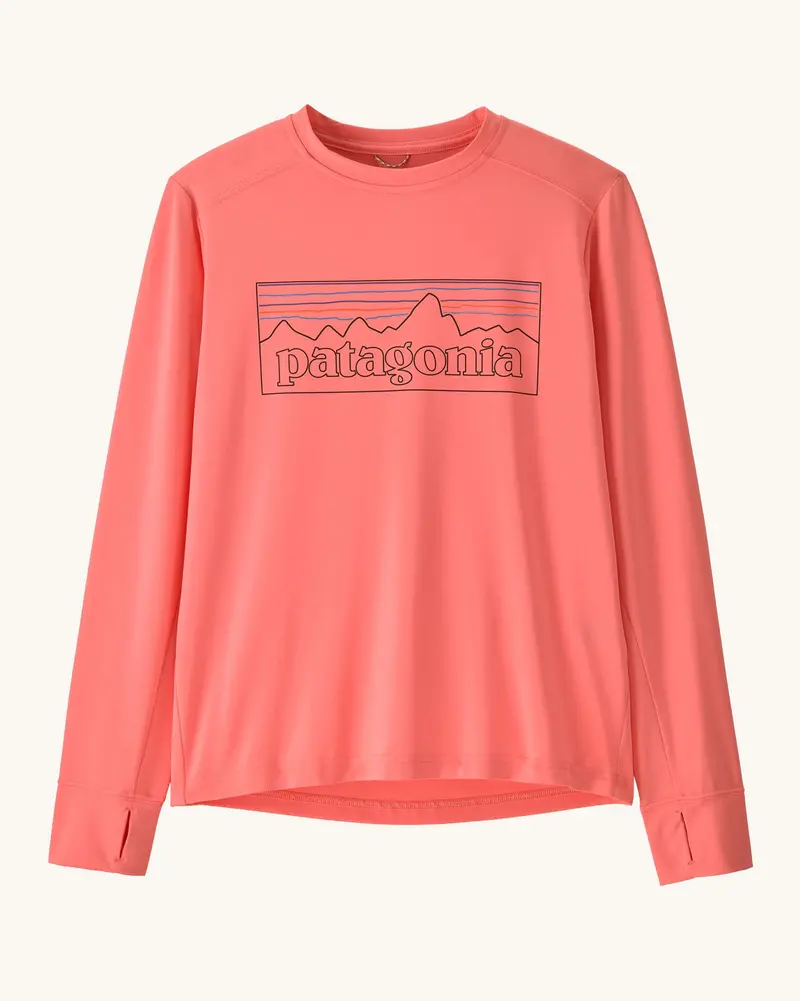 Patagonia Kids' Long-Sleeve Capilene® T-Shirt - Pickled Pink 1