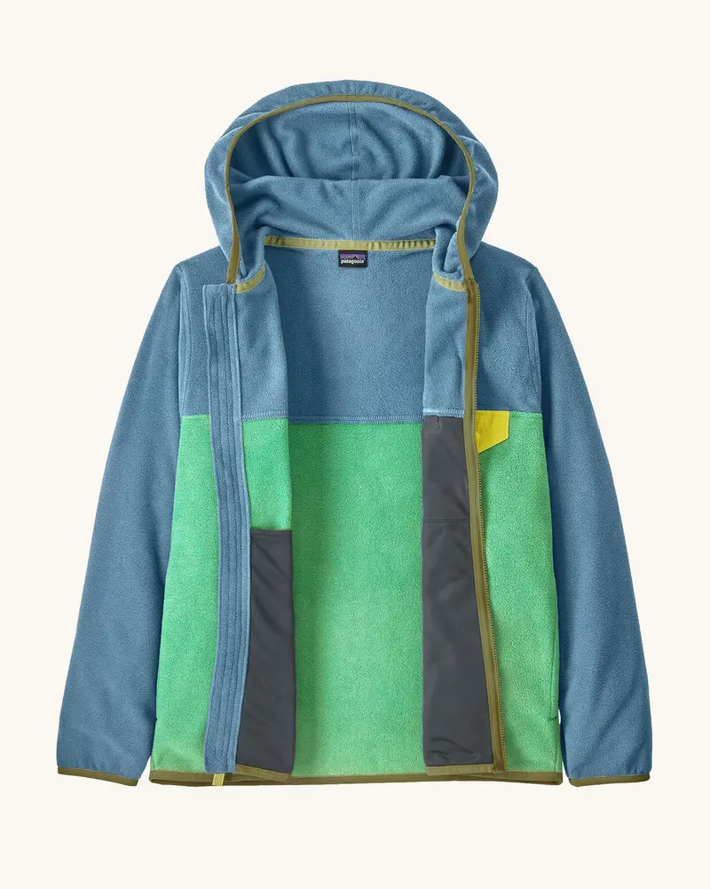 Patagonia Kids' Micro D™ Snap-T® Fleece Jacket - Early Teal / Shore Blue 2