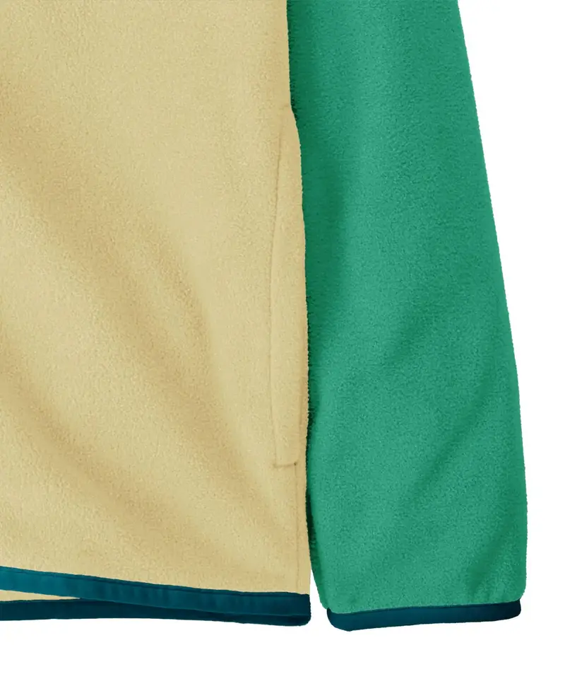 Patagonia Kids' Micro D™ Snap-T® Fleece Jacket - Yellow / Aqua Stone 5