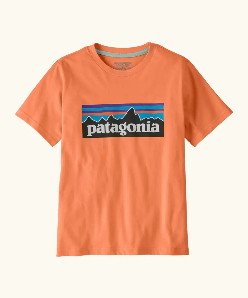 Patagonia Kids P-6 Logo T-Shirt - Peach Sherbet 1