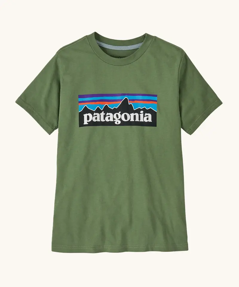 Patagonia Kids P-6 Logo T-Shirt - Terrain Green 1