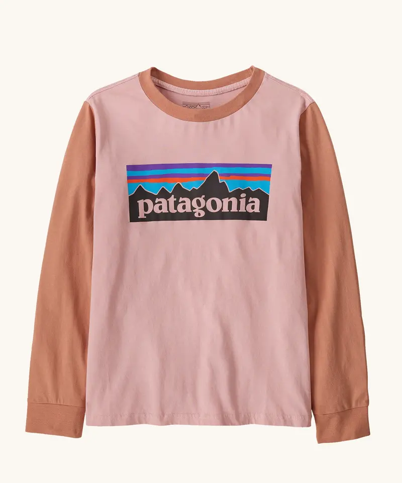 Patagonia Kids P-6 Logo Top - Mallow Pink 1