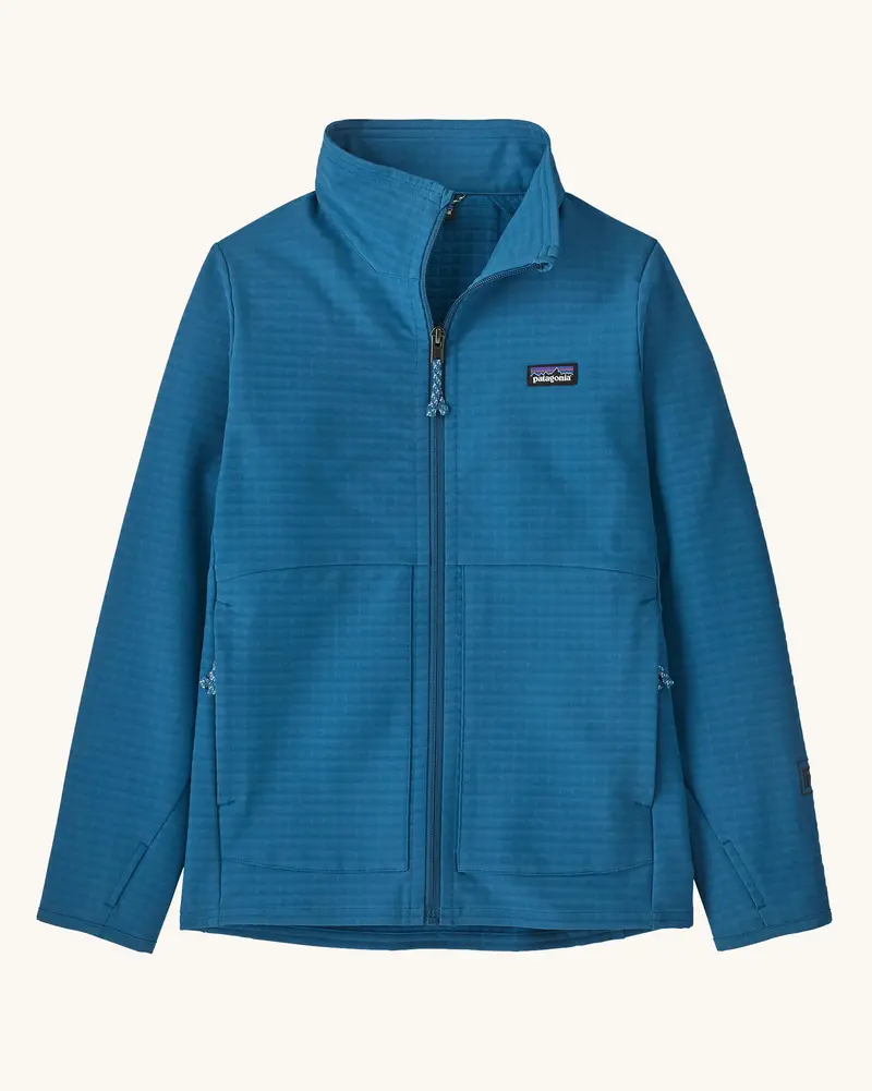 Patagonia Kids' R1® Techface Jacket - Aquatic Blue 1