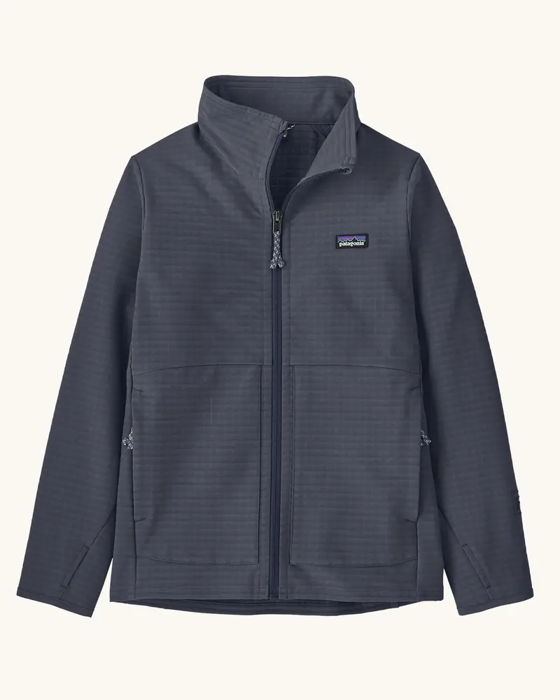Patagonia Kids' R1® Techface Jacket - Smolder Blue 1